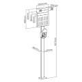 Zewnętrzny stojak do ładowarek samochodowych EV oraz PHEV Maclean, stalowy, 15kg max, MCE456 - 2666952