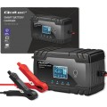 Qoltec 52490 Inteligentna mikroprocesorowa ładowarka 12V 8A | 24V 4A| Prostownik z funkcją naprawy do akumulatora AGM GEL | LCD - 2664008