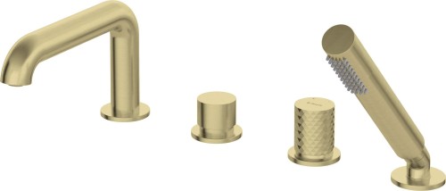 Bateria wannowa 4-otworowa z zestawem prysznicowym - 2656538