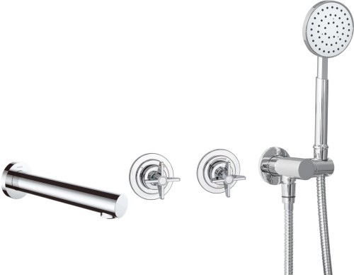 Bateria wannowa podtynkowa z zestawem prysznicowym - 2656571