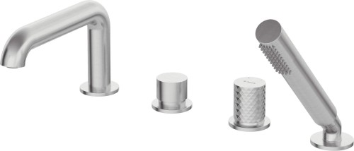 Bateria wannowa 4-otworowa z zestawem prysznicowym - 2656574