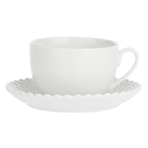 LA PORCELLANA BIANCA MOMENTI Filiżanka ze spodkiem 450 ml - 2657346