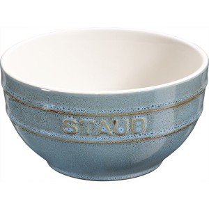 STAUB SERVING Miska okrągła 12 cm, antyczny turkusowy