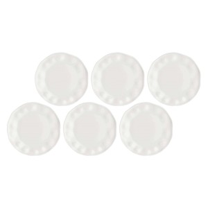 LA PORCELLANA BIANCA LUNIA Zestaw 6 talerzy do sałatek 21.5cm