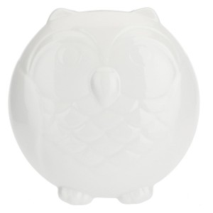 LA PORCELLANA BIANCA LEOPOLDINA Nawilżacz powietrza sowa 18 cm