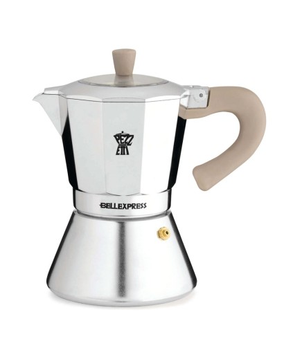 PEZZETTI BELLEXPRESS Aluminiowa kawiarka indukcyjna (6 filiżanek) - Srebrny - 2657455
