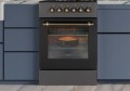 Kuchnia gazowo-elektryczna Retro Designe MPM-56-KRM-13 czarna - 2657922