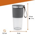 Tristar BL-4475 blender 0,4 l Blender sportowy 50 W Szary, Stal nierdzewna, Przezroczysty - 2658293