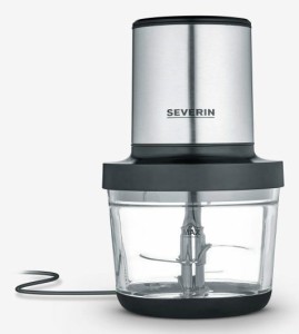 SEVERIN ROZDRABNIACZ INOX/SZKŁO, SZKLANY POJEMNIK O POJ. 1L, WOLNY OD BPA, DO MYCIA W ZMYWARCE, 2 POZIOMY MOCY, 400W KM3867