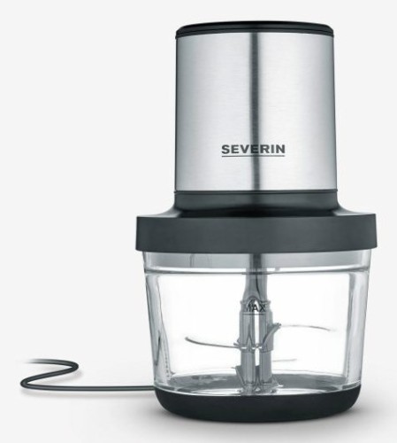 SEVERIN ROZDRABNIACZ INOX/SZKŁO, SZKLANY POJEMNIK O POJ. 1L, WOLNY OD BPA, DO MYCIA W ZMYWARCE, 2 POZIOMY MOCY, 400W KM3867 - 2658333