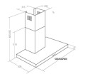 Okap kominowy AKPO WK-4 FENIKS SLIM GLASS 60 INOX (297 m3/h; 600mm; kolor inox) - 2658955