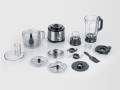 SEVERIN MULTI ROBOT KUCHENNY INOX, SZKLANY MIKSER KIELICHOWY 1,5 L, MŁYNEK 140 ML, POJEMNIK ROBOCZY 1,5 L, MOC 1200W KM3892 - 2659361