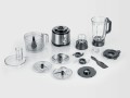SEVERIN MULTI ROBOT KUCHENNY INOX, SZKLANY MIKSER KIELICHOWY 1,5 L, MŁYNEK 140 ML, POJEMNIK ROBOCZY 1,5 L, MOC 1200W KM3892 - 2659351