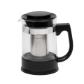 Resto Kitchenware 90512 dzbanek do herbaty Pojedynczy dzbanek 950 ml Czarny, Przezroczysty - 2660441