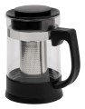 Resto Kitchenware 90512 dzbanek do herbaty Pojedynczy dzbanek 950 ml Czarny, Przezroczysty - 2660434