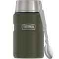 Termos na jedzenie 710 ml z składaną łyżką i kubkiem THERMOS - zieleń wojskowa - 2660510