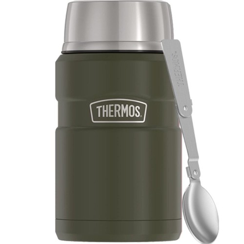 Termos na jedzenie 710 ml z składaną łyżką i kubkiem THERMOS - zieleń wojskowa - 2660510