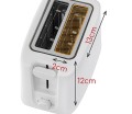 Adler AD 3223 toster 6 2 kaw. 750 W Biały - 2660606