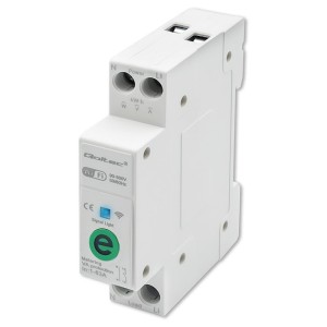 Przekaźnik Qoltec 63A na szynę DIN z licznikiem energii elektyrcznej | eWeLink od Sonoff | Wi-Fi | Dioda LED