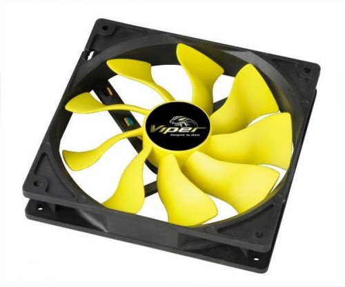 Wentylator Akasa Viper PWM, żółty - 140mm - 499012