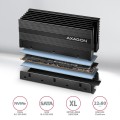 Axagon CLR-M2XL system chłodzenia komputerów M.2 NVMe SSD, Dysk SSD Radiator Czarny 1 szt. - 2662651