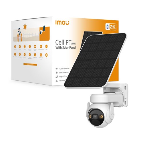 Kamera IP IMOU Cell PT kit 3MP bezprzewodowa z panelem solarnym (WYPRZEDAŻ) - 2662914