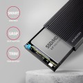 Axagon EE25-GTR USB-C 3.2 Gen 2 - SATA 6G 2.5\" externes Festplattengehäuse geriffelt Obudowa HDD/SSD Czarny 2.5" - 2663171