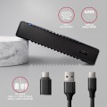 Axagon EE25-GTR USB-C 3.2 Gen 2 - SATA 6G 2.5\" externes Festplattengehäuse geriffelt Obudowa HDD/SSD Czarny 2.5" - 2663172