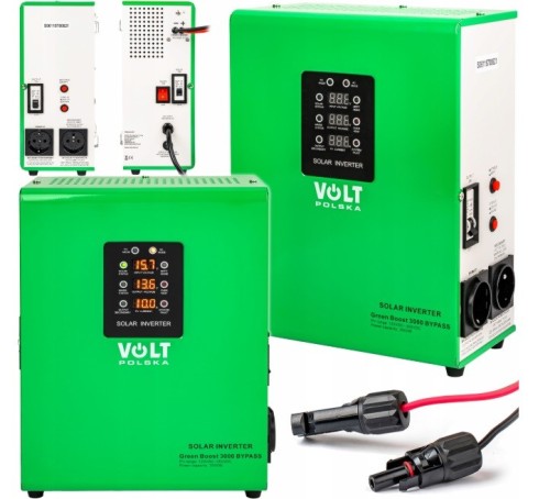 Przetwornica solarna VOLT POLSKA GREEN BOOST MPPT 3000 (120-350VDC) BYPASS - 2664079