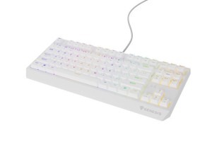 Klawiatura GENESIS Thor 230 TKL Gaming USB QWERTY US English Biały