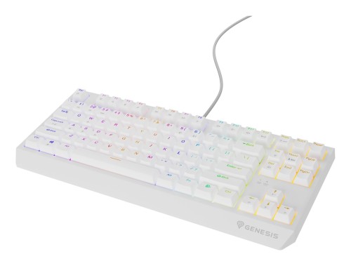 Klawiatura GENESIS Thor 230 TKL Gaming USB QWERTY US English Biały - 2664128