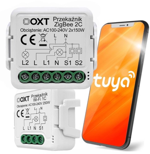 Moduł OXT mini 2 obwody ZigBee Tuya - 2664571