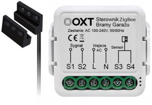 Moduł OXT z sensorem do silnika bramy garażu ZigBee TUYA