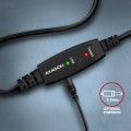 Axagon ADR-210B USB 2.0 A-M -> B-M active connecting/repeater cable 10m - Kabel - Digital/Daten kabel USB USB A USB B Czarny - 2664868