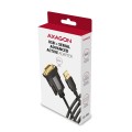 Axagon ADS-1PQN USB-A 2.0 - serial RS-232 DB9-M FTDI adapter cable 1.5m - Adapter - Digital/Daten kabel równoległy Czarny 1,5 m USB Typu-A - 2664879