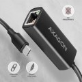 Axagon ADE-ARC USB-C 3.2 Gen 1 - Gigabit Ethernet 10/100/1000 Adapter - Adapter - Digital/Daten 1000 Mbit/s - 2664909