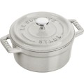 STAUB MINI COCOTTE Mini garnek żeliwny okrągły 250 ml, truflowy - 2626417