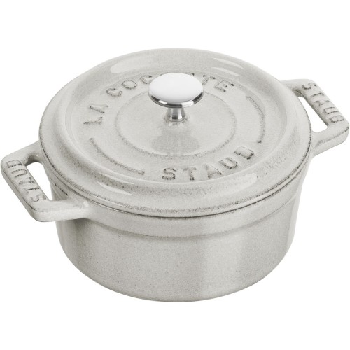 STAUB MINI COCOTTE Mini garnek żeliwny okrągły 250 ml, truflowy - 2626417