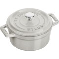 STAUB MINI COCOTTE Mini garnek żeliwny okrągły 250 ml, truflowy - 2626416