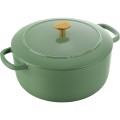 GARNEK ŻELIWNY OKRĄGŁY BALLARINI BELLAMONTE 75003-577-0 - 5,5 LTR ZIELONY - 2626480