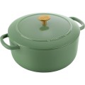 GARNEK ŻELIWNY OKRĄGŁY BALLARINI BELLAMONTE 75003-577-0 - 5,5 LTR ZIELONY - 2626474