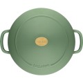 GARNEK ŻELIWNY OKRĄGŁY BALLARINI BELLAMONTE 75003-577-0 - 5,5 LTR ZIELONY - 2626479