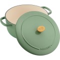 GARNEK ŻELIWNY OKRĄGŁY BALLARINI BELLAMONTE 75003-577-0 - 5,5 LTR ZIELONY - 2626476