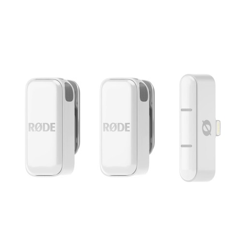 RODE Wireless Micro - 2-kanałowy cyfrowy system bezprzewodowy (Lightning, Biały) - 2666990