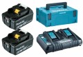 Zestaw zasilający 18V 2x6,0Ah (BL1860Bx2+DC18RD) MAKPAC MAKITA - 2677207