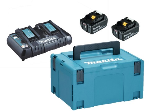 Zestaw zasilający 18V 2x6,0Ah (BL1860Bx2+DC18RD) MAKPAC MAKITA - 2677207