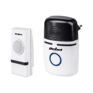 Dzwonek bezprzewodowy do drzwi  Rebel (z wtyczka na 230V)--48 melodii