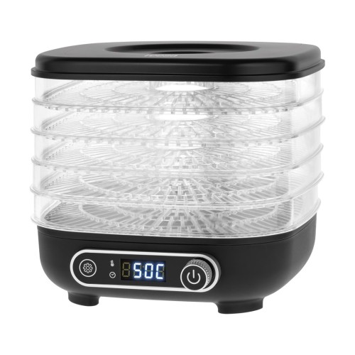 Suszarka do grzybów, warzyw, owoców, 300W, 5 sit, wyświetlacz, termoobieg, TEESA - 2677914