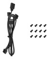 DeepCool FL12-3 in 1 Obudowa komputera Wentylator 12 cm Czarny 3 szt. - 2678407