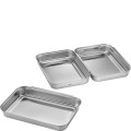 GEFU 14764 taca do panierowania Stal nierdzewna 3 szt. - 2677981